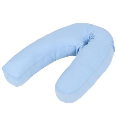 Emaga vidaxl poduszka w kształcie "j", dla ciężarnej, 54x43 cm, niebieska
