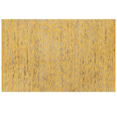 Emaga vidaxl ręcznie wykonany dywan, juta, żółty i naturalny, 80x160 cm