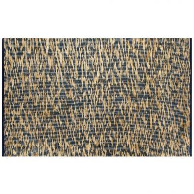 Emaga vidaxl ręcznie wykonany dywan, juta, niebieski i naturalny, 80x160 cm