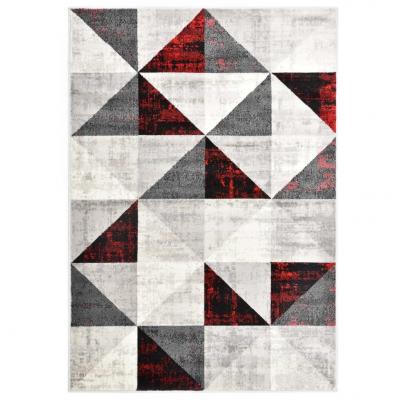 Emaga vidaxl dywan, czarno-czerwony, 80 x 150 cm, pp