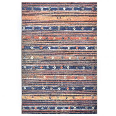 Emaga vidaxl dywan, niebiesko-pomarańczowy, 80 x 150 cm, pp