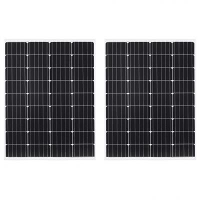Emaga vidaxl panele słoneczne 2 szt. 100 w monokrystaliczne, aluminium/szkło