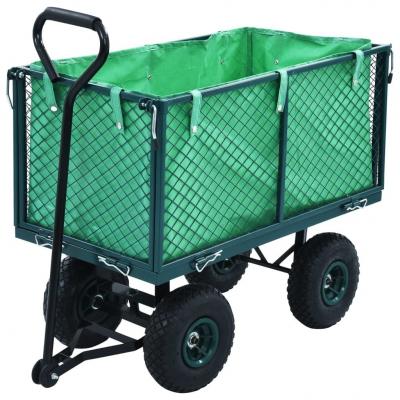 Emaga vidaxl ogrodowy wózek ręczny, zielony, 350 kg