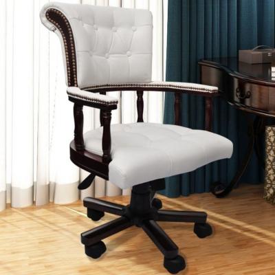 Emaga krzesło biurowe fotel kapitański chesterfield