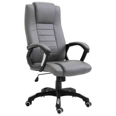 Emaga vidaxl krzesło biurowe, antracytowe, sztuczna skóra