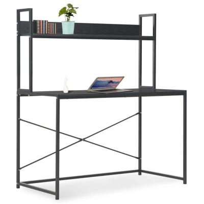 Emaga vidaxl biurko komputerowe, czarne, 120 x 60 x 138 cm