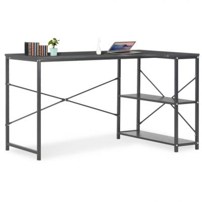 Emaga vidaxl biurko komputerowe, czarne, 120 x 72 x 70 cm