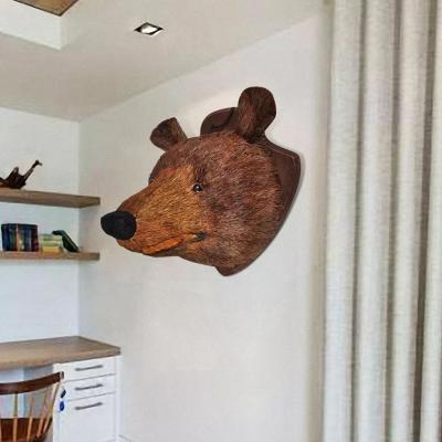 Emaga trofeum niedźwiedzia głowa na ścianę naturalny wygląd