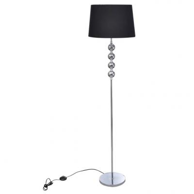 Emaga vidaxl lampa podłogowa z dekoracyjnymi kulami, wysoka, czarna