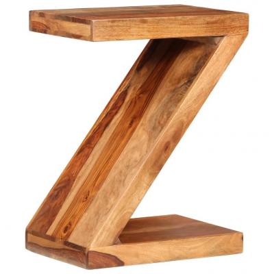 Emaga vidaxl stolik w kształcie litery z, lite drewno sheesham