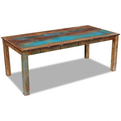 Emaga vidaxl stół do jadalni z drewna odzyskanego 200x100x76 cm