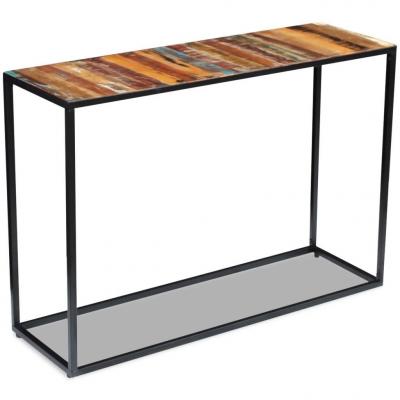 Emaga vidaxl stolik-konsola z drewna odzyskanego 110x35x76 cm