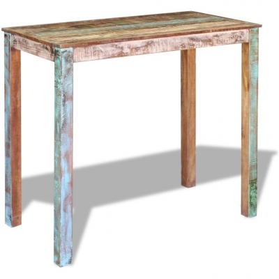 Emaga vidaxl stolik barowy z drewna z recyklingu 115x60x107 cm