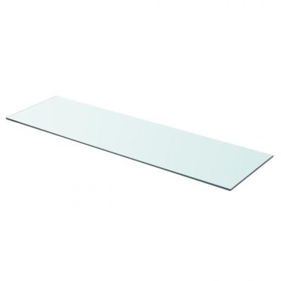Emaga vidaxl półka szklany, bezbarwny panel, 90x25 cm