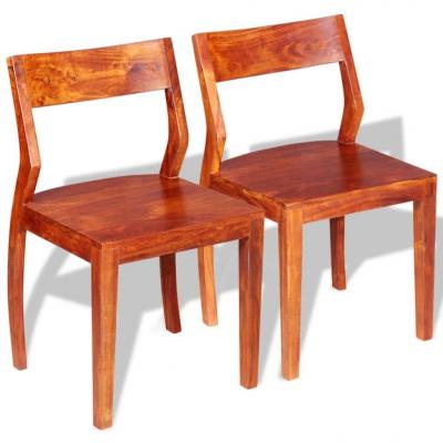 Emaga vidaxl krzesła do jadalni, 2 szt., drewno akacjowe i sheesham