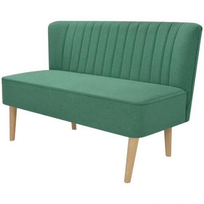 Emaga vidaxl sofa 117x55,5x77 cm, zielony materiał