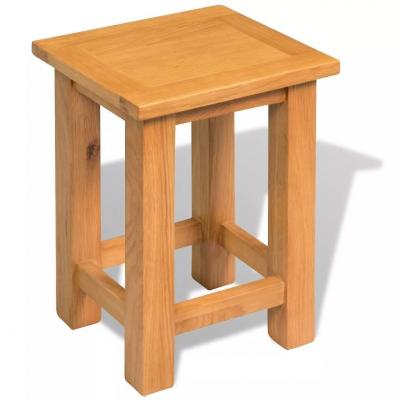 Emaga vidaxl stolik, 27x24x37 cm, lite drewno dębowe