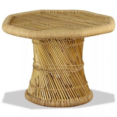 Emaga vidaxl stolik kawowy bambusowy ośmiokąt, 60 x 60 x 45 cm