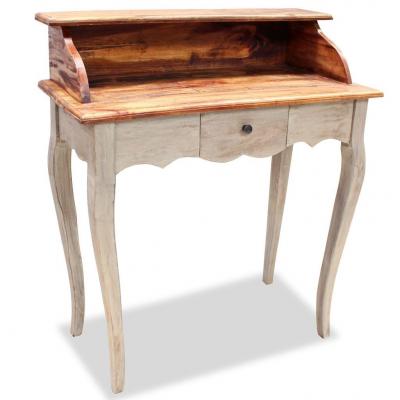Emaga vidaxl biurko, lite drewno z odzysku, 80 x 40 x 92 cm