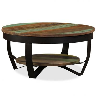 Emaga vidaxl stolik kawowy z drewna odzyskanego, 65x32 cm