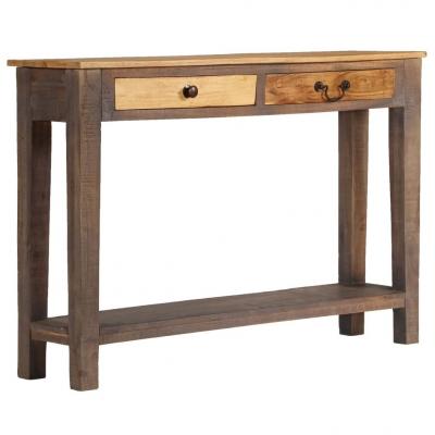 Emaga vidaxl stolik typu konsola z litego drewna, vintage, 118 x 30 x 80 cm
