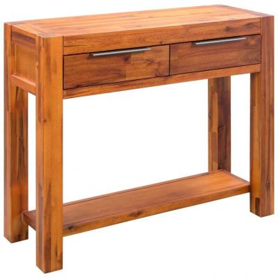 Emaga vidaxl stolik typu konsola z litego drewna akacjowego, 86 x 30 x 75 cm