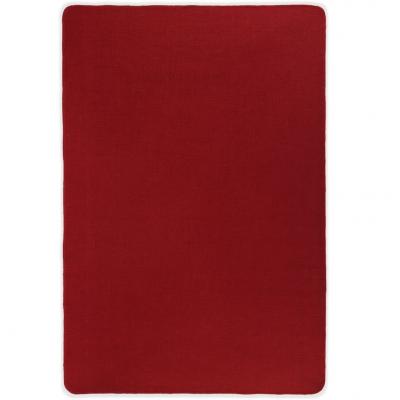 Emaga vidaxl dywan z juty z podkładem z lateksu, 140 x 200 cm, czerwony