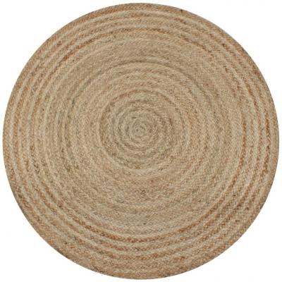 Emaga vidaxl dywan pleciony z juty, 150 cm, okrągły