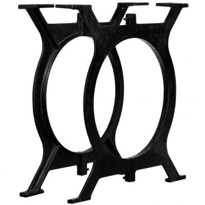 Emaga vidaxl nogi do stołu jadalnianego, 2 szt., kształt litery o, żeliwo