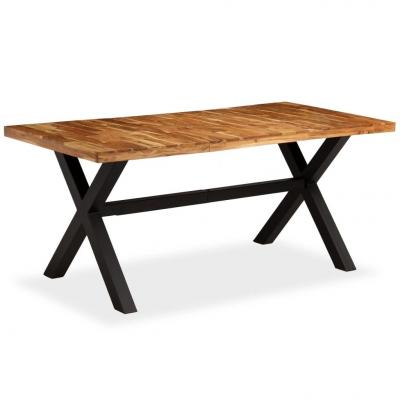 Emaga vidaxl stół do jadalni z drewna akacjowego i mango, 180x90x76 cm