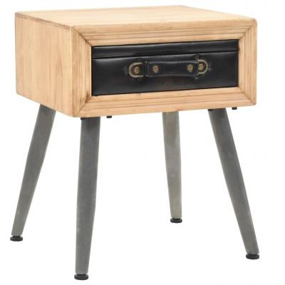 Emaga vidaxl stolik nocny, lite drewno jodłowe, 43 x 38 x 50 cm