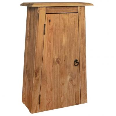 Emaga vidaxl wisząca szafka łazienkowa, drewno sosnowe z odzysku, 42x23x70cm