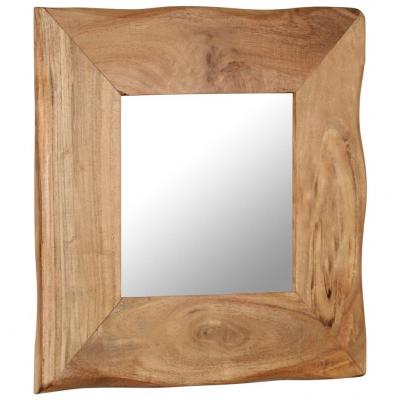 Emaga vidaxl lustro kosmetyczne, 50x50 cm, lite drewno akacjowe