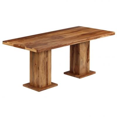 Emaga vidaxl masywny stół do jadalni z litego drewna sheesham, 175x90x77 cm