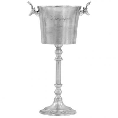 Emaga vidaxl pojemnik do chłodzenia szampana, 39x29x71 cm, srebrny