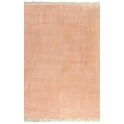 Emaga vidaxl dywan typu kilim, bawełna, 160 x 230 cm, różowy