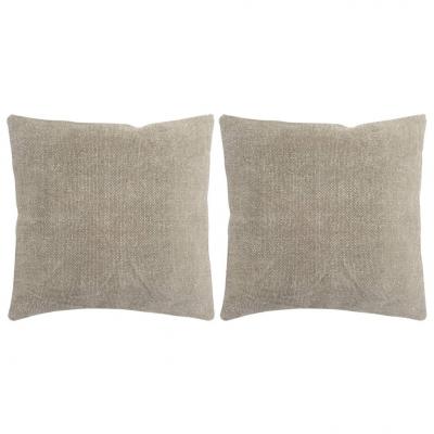 Emaga vidaxl poduszki ręcznie wykonane, 2 szt., 45 x 45 cm, taupe