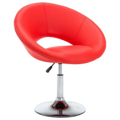 Emaga vidaxl obrotowe krzesło stołowe, czerwone, sztuczna skóra