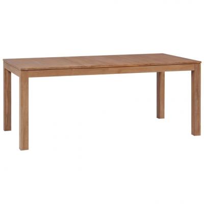 Emaga vidaxl stół z drewna tekowego, naturalne wykończenie, 180x90x76 cm
