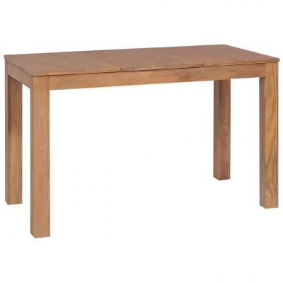 Emaga vidaxl stół z drewna tekowego, naturalne wykończenie, 120x60x76 cm