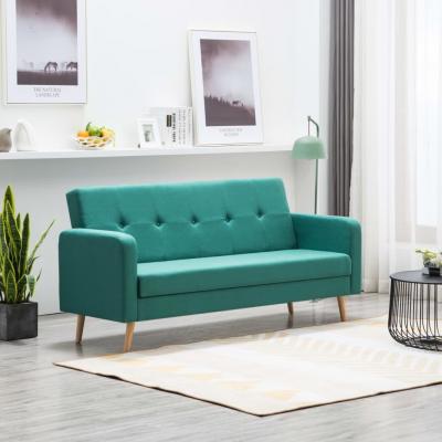 Emaga vidaxl sofa materiałowa, zielona