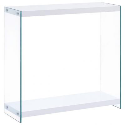 Emaga vidaxl stolik konsolowy, biały, 80x29x75,5 cm, mdf