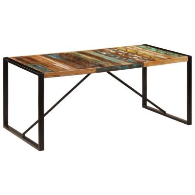 Emaga vidaxl stół jadalniany, 180 x 90 x 75 cm, lite drewno z odzysku