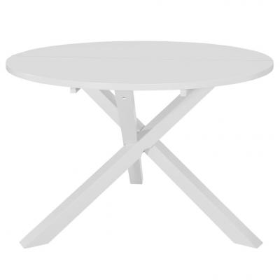 Emaga vidaxl stół jadalniany, biały, 120 x 75 cm, mdf