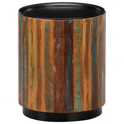 Emaga vidaxl stolik kawowy, 38 x 45 cm, lite drewno z odzysku