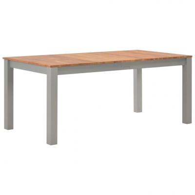 Emaga vidaxl stół do jadalni, 180 x 90 x 74 cm, lite drewno dębowe