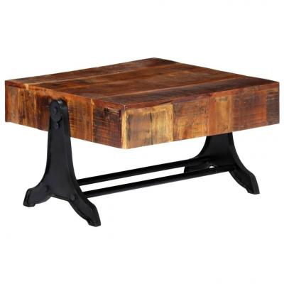 Emaga vidaxl stolik kawowy, 77x70x40 cm, lite drewno z odzysku