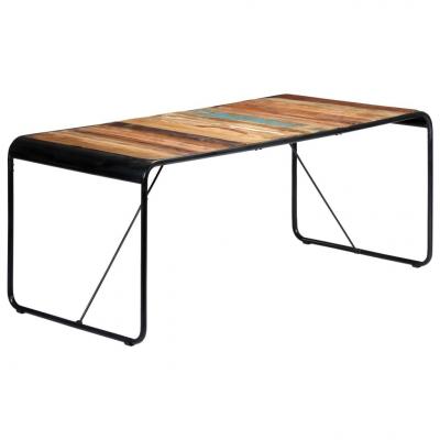 Emaga vidaxl stół do jadalni, 180 x 90 x 76 cm, lite drewno z odzysku