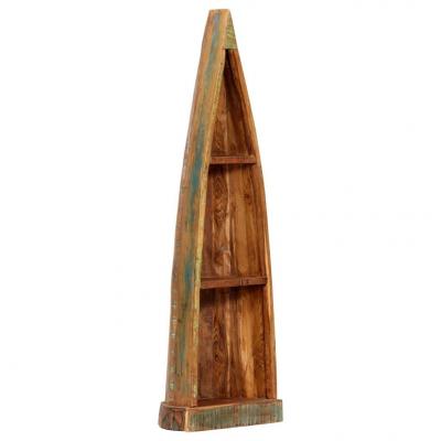 Emaga vidaxl drewniana szafka łódka, 40x30x130 cm, lite drewno odzyskane