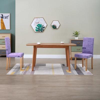 Emaga vidaxl krzesła stołowe, 2 szt., fioletowe, tkanina